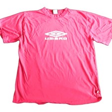 T-shirt uomo rossa vintage Umbro taglia 2XL maglietta