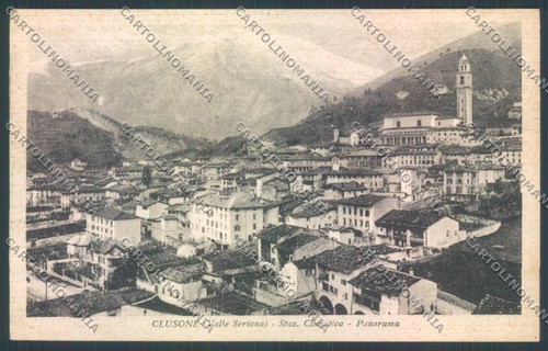 Bergamo clusone cartolina - bergamo,