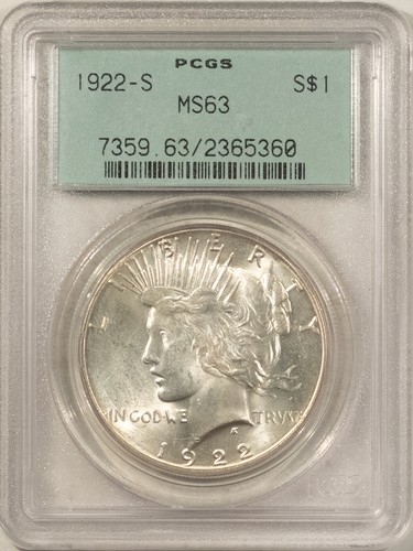 1922 dollaro della pace - 1922-s,