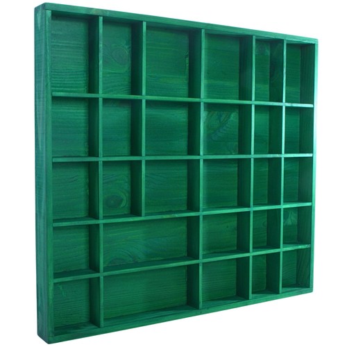 Green wall display - green, box
