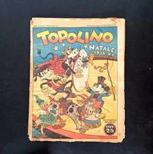 TOPOLINO GIORNALE 209 Natale 1936 - Anteguerra - da recupero. Leggi Descr