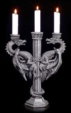 Candelabro - Altare Del Drago - Candelabro Fantasy Gotico Decorazione Candele