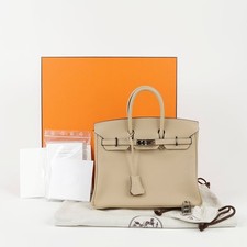 Borsa tote Hermes beige Swift in pelle di birkin 25 44819977
