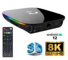 SMART TV BOX ANDROID PIE 13 Q-PLUS ram 8GB + 128GB 8K QUAD-CORE WIFI FHD 2025