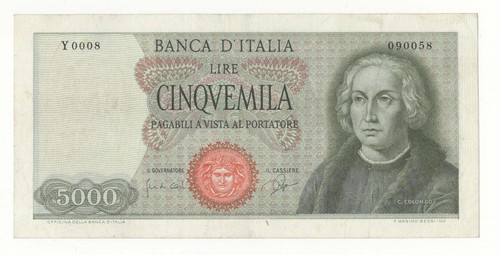 5000 lire colombo tipo - 5000, i