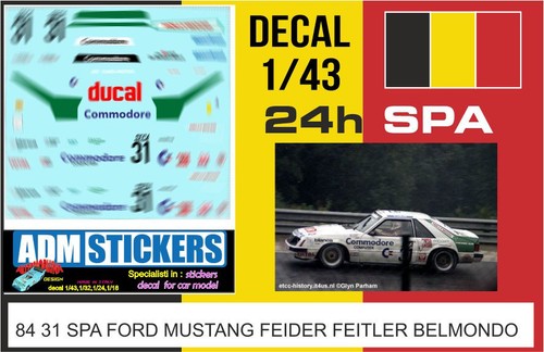 Decal 43 24h - 84, 1984