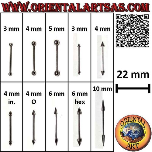 Piercing barretta straight - piercing, (straight