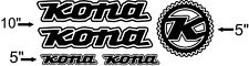 Decalcomanie con cornice Kona. MTB CX DH XC. Colori personalizzati. Venditore USA!
