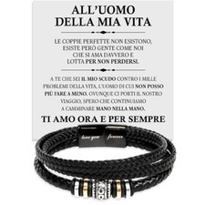 Bracciale Uomo Pelle e Acciaio