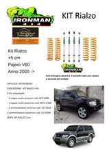 Kit rialzo off road for Pajero V60 '00 dal2000 cm +5 IRONMAN 4x4 ammortizzatori 