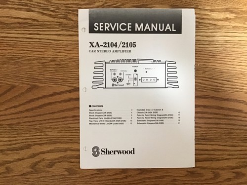 Sherwood 2104 2105 - xa-2104, xa-2105