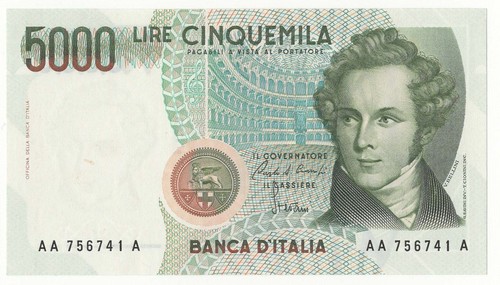 5000 lire bellini prima serie - 5000,