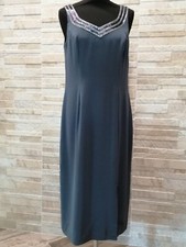 ABITO ALTA MODA MUSANI FODERATO TG 42 GRIGIO SCURO CON PAILLETTE ,MAI INDOSSATO