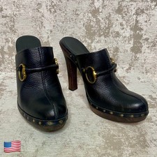 Gucci zoccoli in pelle a punta