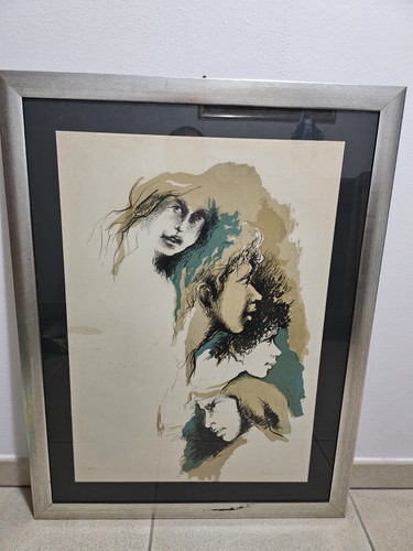 Quadro disegno litografia su - quadro,