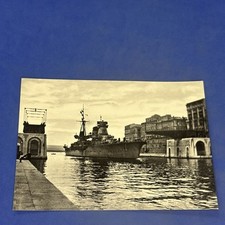 TARANTO INCROCIATORE MONTECUCCOLI CANALE NAVIGABILE Cartolina