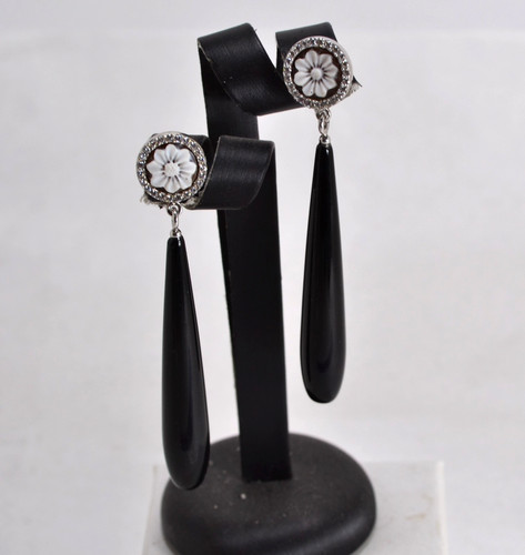 Orecchini argento 925 zirconi - argento,