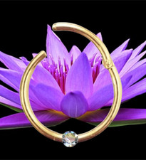 I orecchino piercing clicker