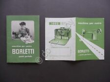 Borletti Punti Perfetti Catalogo Industriale Macchine per Cucire Milano 1956