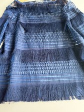 Alberta ferretti navy chiffon - alberta,