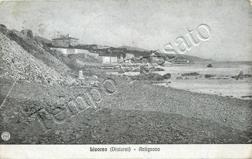 Cartolina livorno spiaggia - cartolina, livorno,
