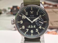 TCM Terra Cielo Mare Air First Sorci Verdi orologio uomo carica manuale 47 mm