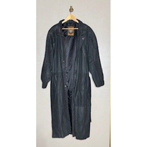 Trench lungo vintage nero - , in