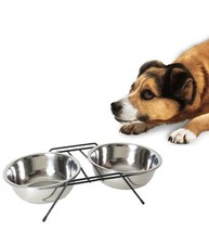 Ciotola Doppia Rialzata Per