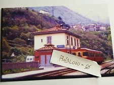 Fotografia Ferrovie SNFT Automotrice ALn668 Stazione di CEDEGOLO  Maggio 1988