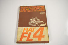 Trattore Pala Cingolata Fiat FL4 Catalogo Parti di Ricambio CR1