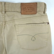 Jack of Spades Jeans Mens 34x32 (32x29 - Actual) Beige High Roller Stretch *Read