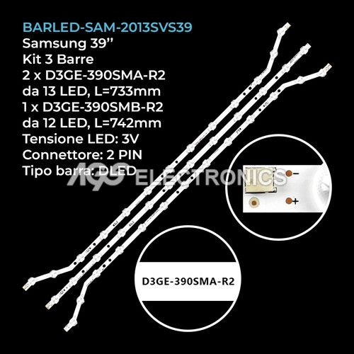 Kit barre strip led tv - kit,