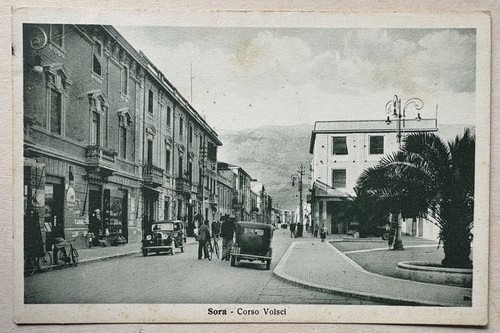 Cartolina sora corso - sora, volsci
