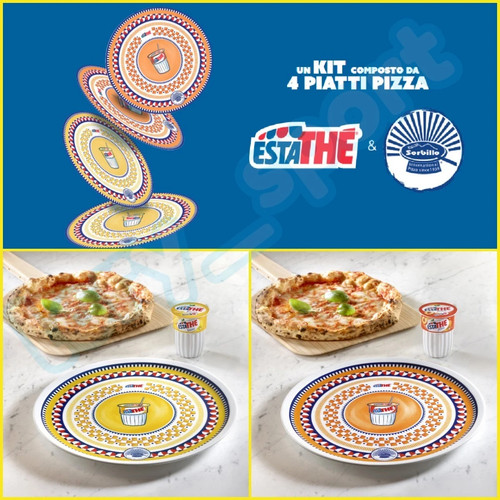 Kit piatti pizza estathe - kit, 4