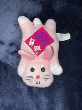 Cuscino artigianale corona vintage amici bambini ROSA coniglietto nuovo con etichette come nuovo super raro!