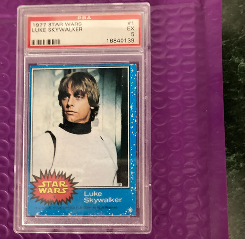 1977 topps star wars luke - star, #1