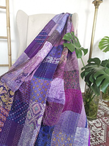 Trapuntato kantha fatto mano - a,
