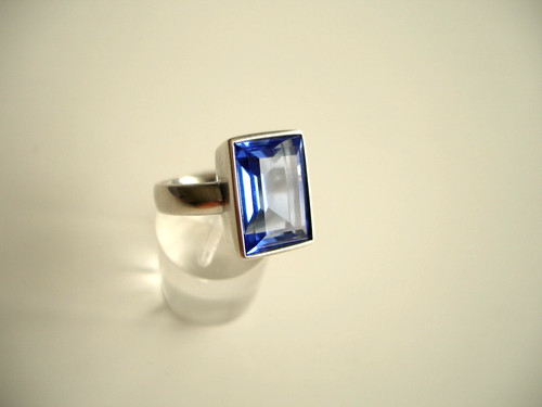 Anello lungo pierre zirconi - anello,