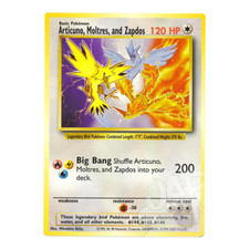 Pokémon card game articuno - card,