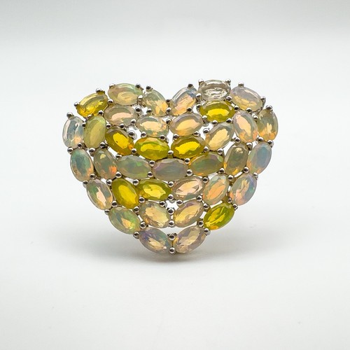 Enorme anello cocktail argento