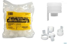 TAPPI IN PLASTICA CON FASCETTA A STRAPPO LATERALE 100 PZ BOTTIGLIE VINO SPUMANTE