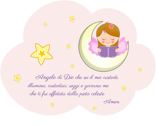 Quadretto nuvola angelo di - angelo,