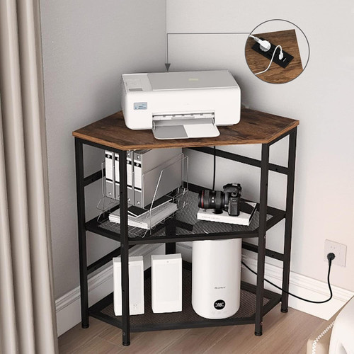 Corner printer stand with usb - printer,