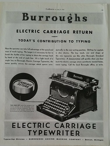 1934 burroughs carrozza - burroughs,