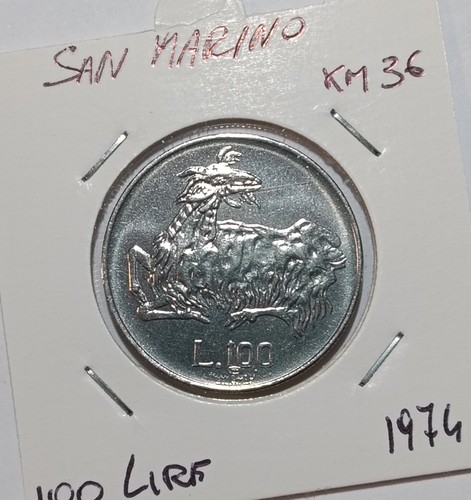 San marino 100 lire 1974 - , km