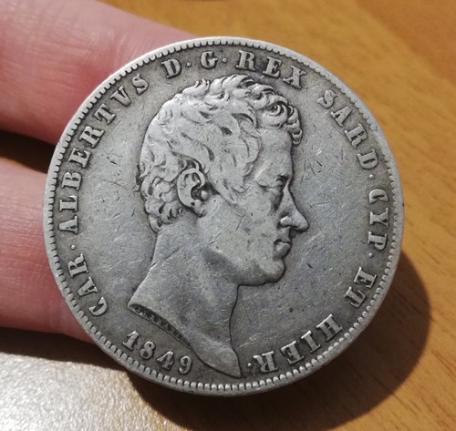 Regno sardegna 5 lire - sardegna,
