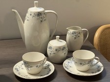 tazzine caffe vintage Bavaria Da 12 Johan Haviland, Fiori Azzurri, Bordino Dora