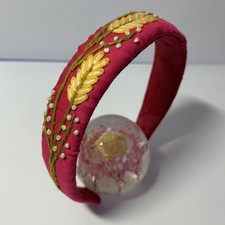 Cerchietto ricamato mano - a,