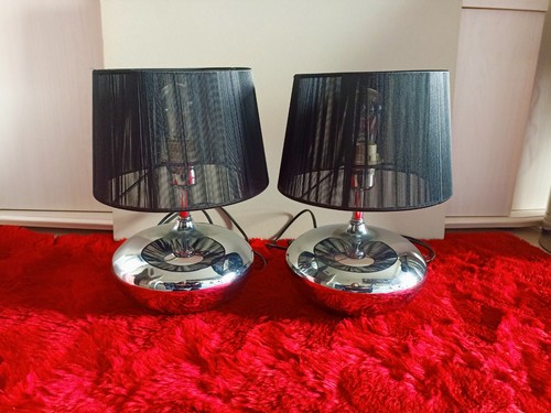 Lampes chevet chromées - lampes,