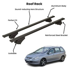 2 Pcs Black Cross Bars for